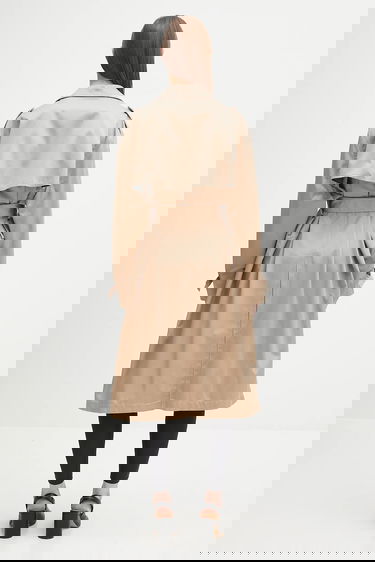 Trenchcoat Maison Margiela MM6 Maison Margiela Oversize Trench Coat Beige | S52AH0080, 2