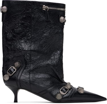 Sneakers og sko Balenciaga Leather Ankle Boots with Metal Studs Sort | 802082 WAD4E, 0
