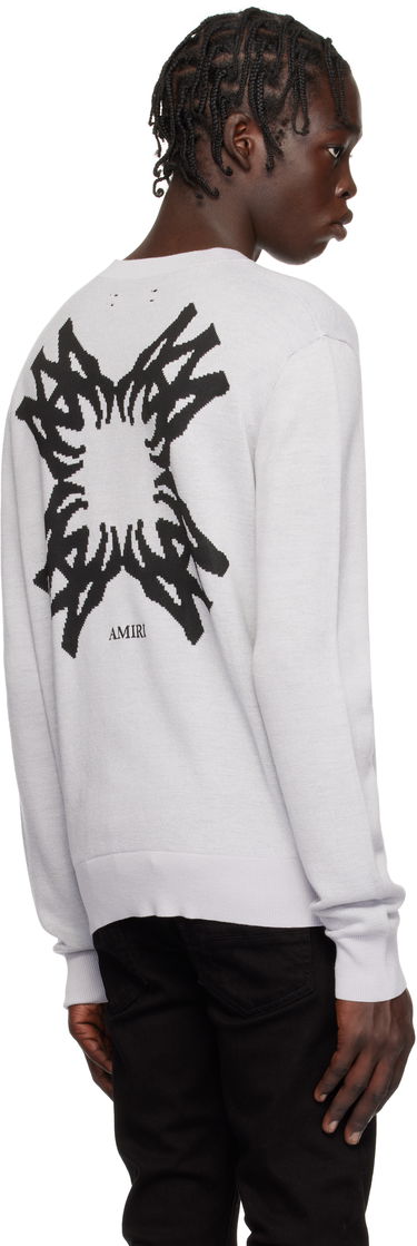 Sweater AMIRI Quad Star Knit Sweater Grå | AMKNCW1072, 2