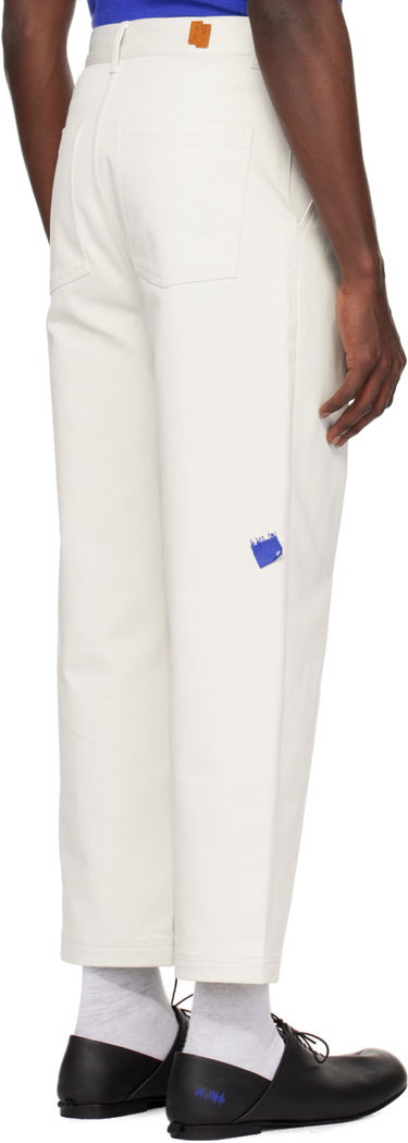 Bukser ADER ERROR Patch Trousers Hvid | BMSGFYBT0101IV, 2