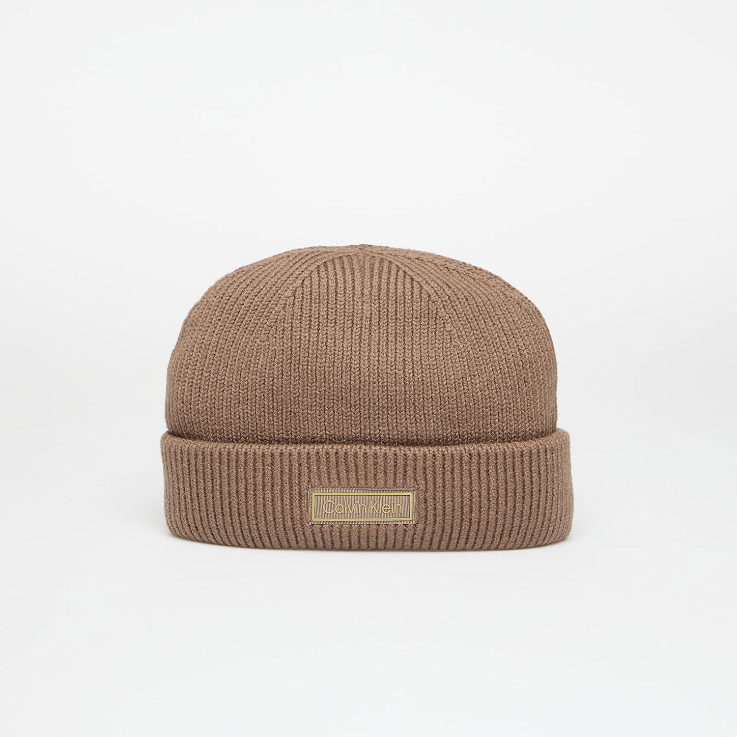 Beanie CALVIN KLEIN Patch Chunky Rib Doc Hat Brun | LV04D8058G PF7, 0