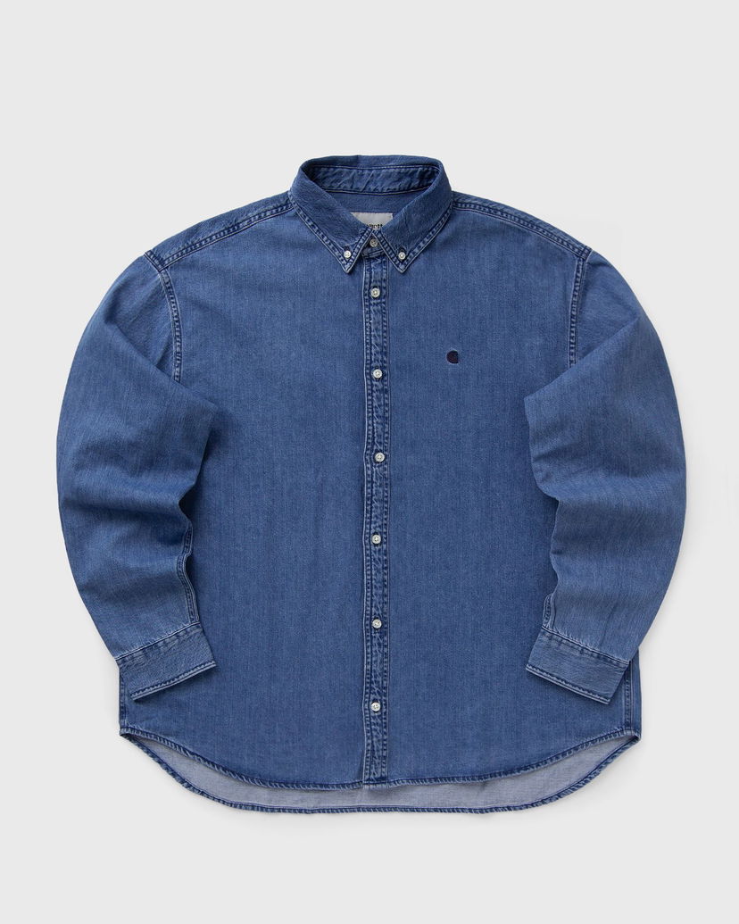 Skjorte Carhartt WIP Long Sleeve Lucas Denim Shirt Blå | I034525-01.06