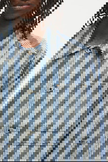 Skjorte Human Made Human Made Relaxed Work Jacket Blå | HM29JK010, 3