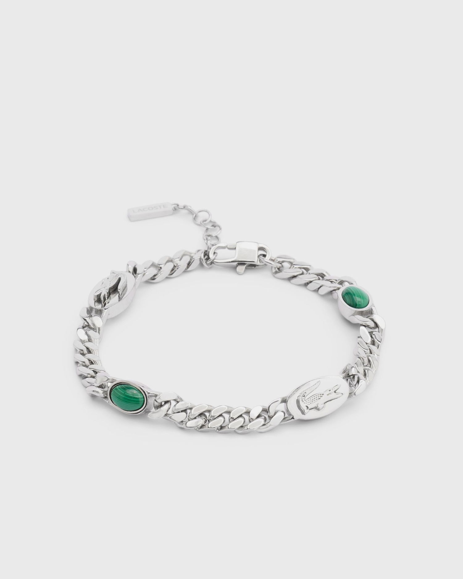 Armbånd Lacoste Chain Bracelet with Crocodile Emblems and Oval Inlays Metalisk | JL127B-041, 0