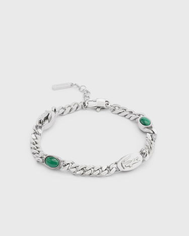 Armbånd Lacoste Chain Bracelet with Crocodile Emblems and Oval Inlays Metalisk | JL127B-041, 0