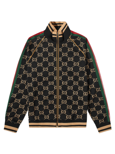 Jakke Gucci All Over GG Velour Track Jacket Sort | 695955-XJEEI-1030