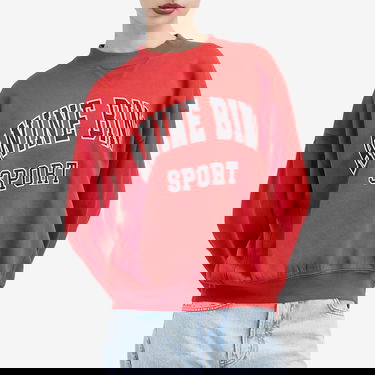 Sweatshirt Anine Bing Jaci Sport Logo Sweatshirt Rød | A-08-5296-610, 2