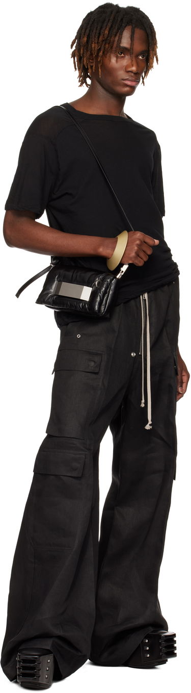 Cargo bukser Rick Owens Rick Owens Hollywood Cargobela Cargo Pants Sort | RU01E5339 TWL, 3