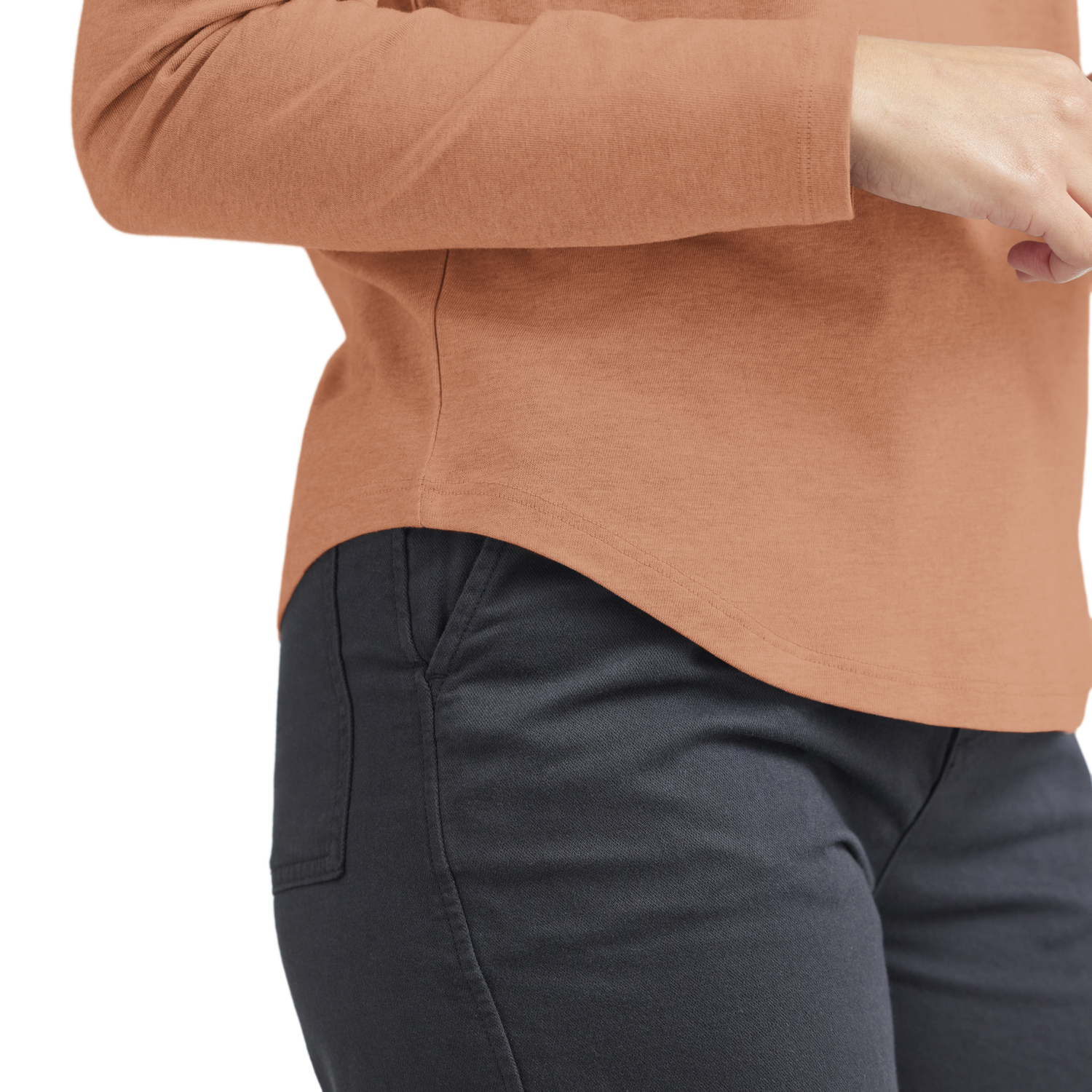 T-shirt Allbirds Merino Long Sleeve Tee, Size XS Orange | A12106W, 1