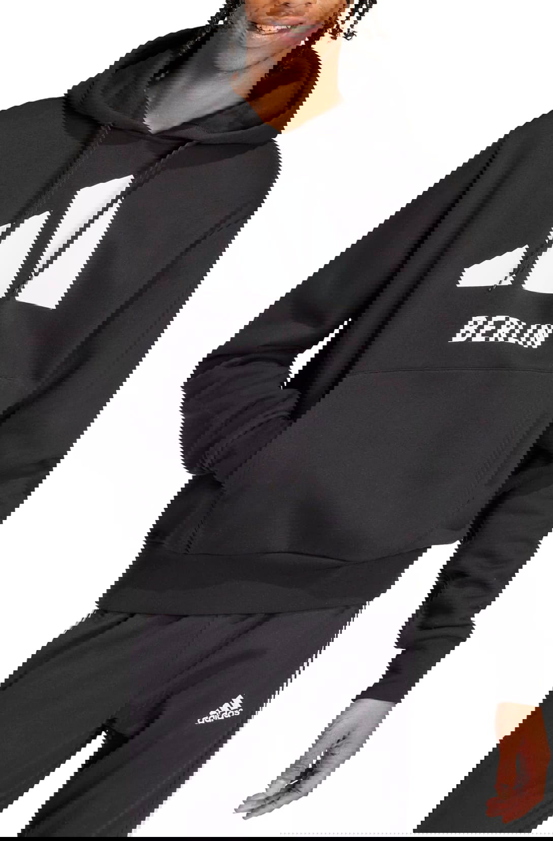 Sweatshirt adidas Originals BERLIN Pullover Hoodie Sort | iz0393, 0