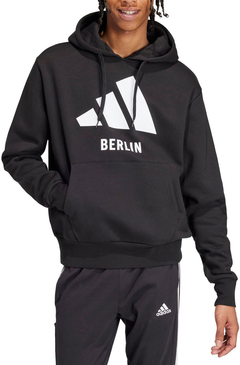 Sweatshirt adidas Originals BERLIN Pullover Hoodie Sort | iz0393