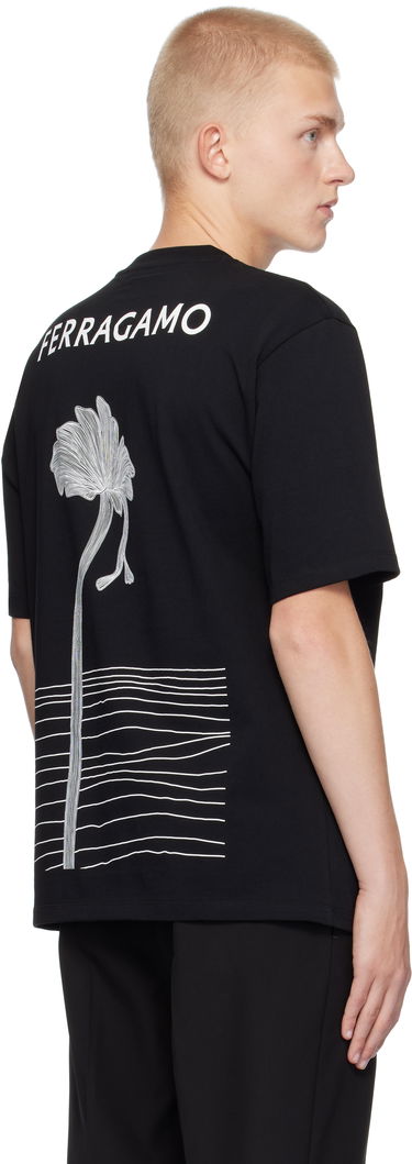 T-shirt FERRAGAMO Ferragamo Printed T-Shirt Sort | 777888, 2