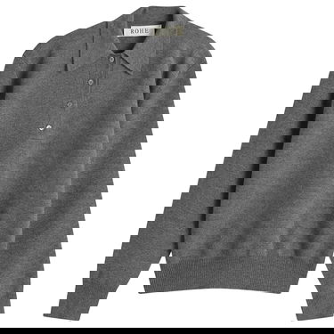 Sweater Róhe Rohe Sculptural Polo Sweater Grå | 416-23-316, 0
