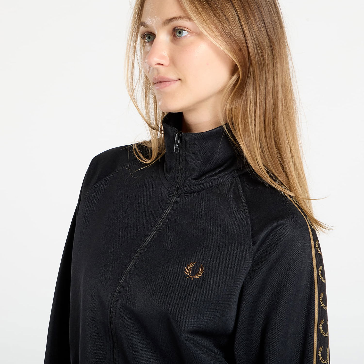 Jakke Fred Perry Fred Perry Contrast Tape Track Jacket Sort | J5557 S77, 1