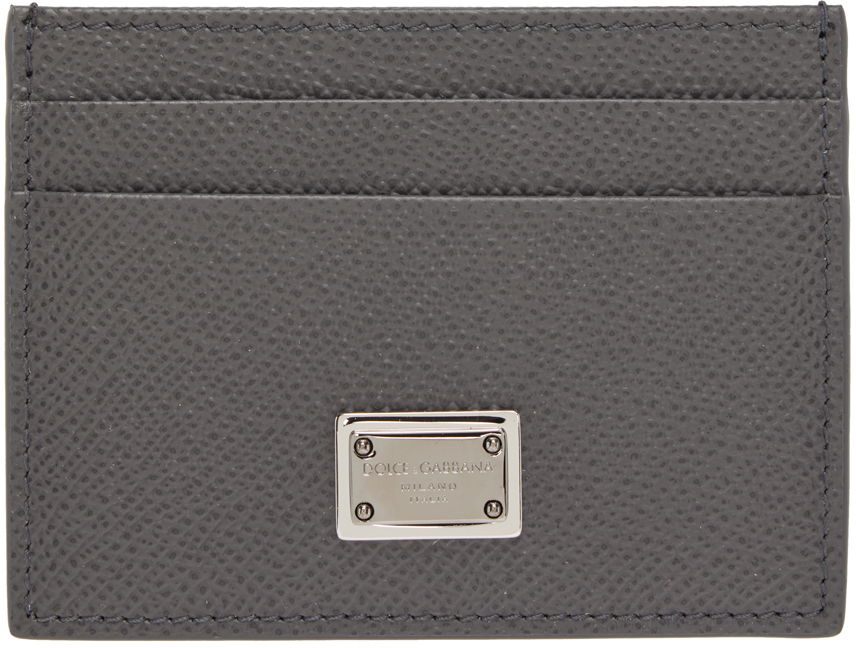 Tegnebog Dolce & Gabbana Black Logo Plaque Card Holder Sort | BP0330AG219, 0