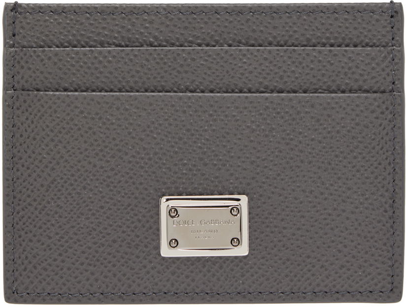 Tegnebog Dolce & Gabbana Black Logo Plaque Card Holder Sort | BP0330AG219