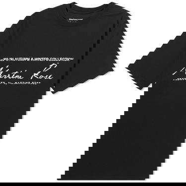 T-shirt Martine Rose Martine Rose Classic Logo T-Shirt Sort | CMR-603JC-BLACK, 0