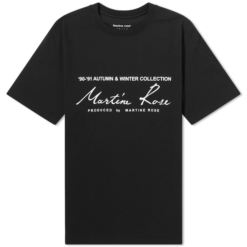 T-shirt Martine Rose Martine Rose Classic Logo T-Shirt Sort | CMR-603JC-BLACK