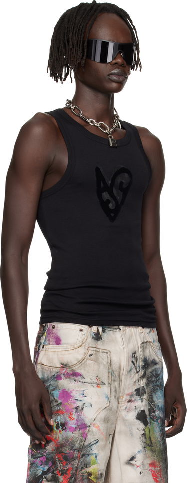 Tanktop Acne Studios Acne Studios Logo Tank Top Sort | CL0358-, 1