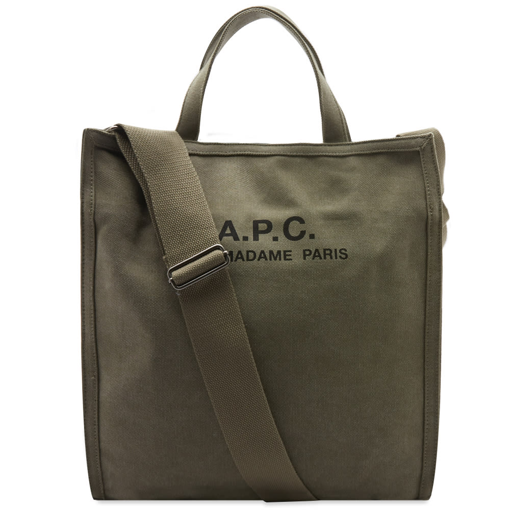 Mulepose A.P.C. Recuperation Heavy Canvas Tote Bag Grøn | CODBM-H61318-JAA, 0