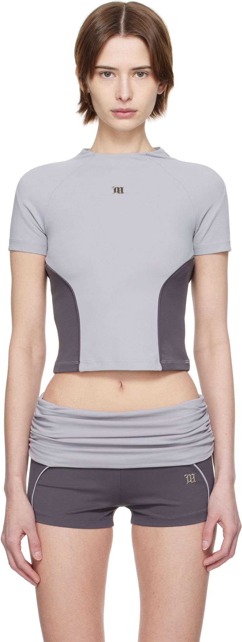 Badetøj MISBHV MISBHV Lycra Sport Crop Top Lilla | 250W132