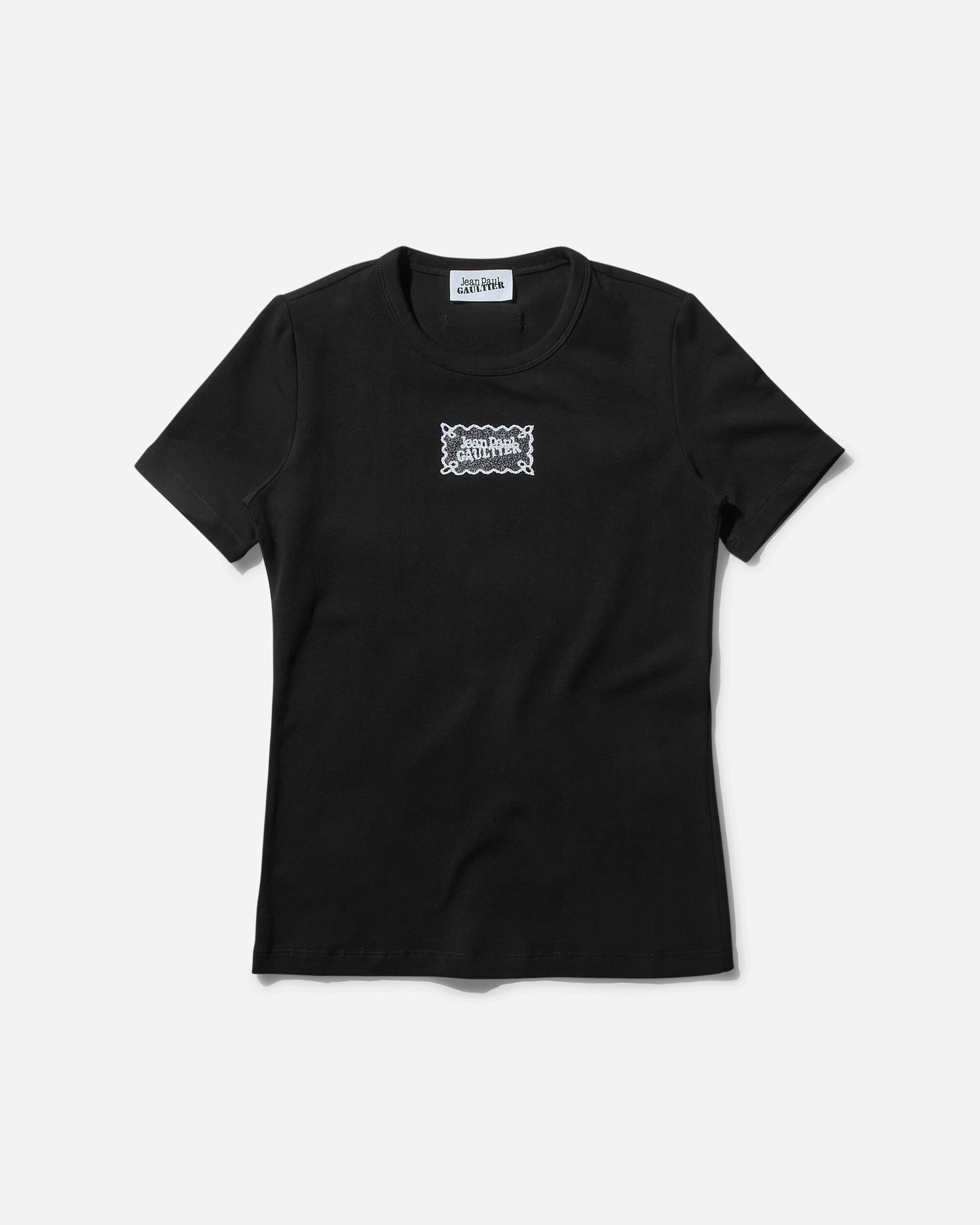 T-shirt Jean Paul Gaultier Embroidered Logo Baby T-Shirt Sort | 2431FTS091I-J056 0001, 1