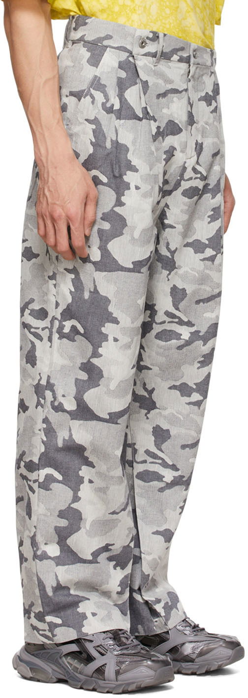 Cargo bukser Feng Chen Wang Feng Chen Wang Cotton Camouflage Trousers Grå | FMS13TR05, 1