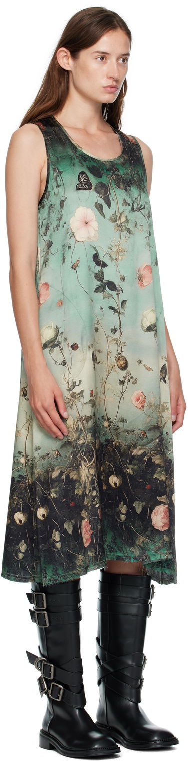 Kjole R13 R13 Sleeveless Floral-Print Midi Dress Grøn | R13WR304-R584A, 1