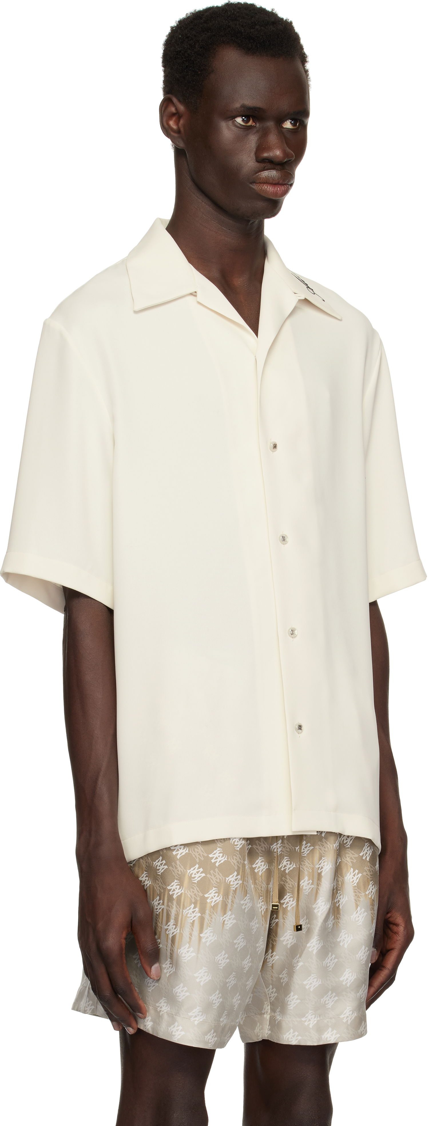Skjorte AMIRI Amiri Camp Shirt Hvid | AMSTCA1127, 1