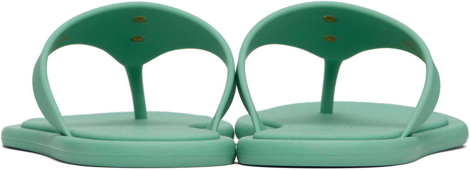 Tilbehør Versace Versace Alia Rubber Flat Sandals Grøn | 1016248_1A10983, 1