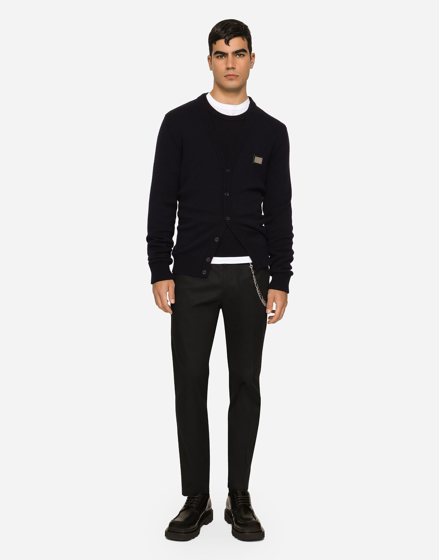 Bukser Dolce & Gabbana Dolce & Gabbana Stretch Gabardine Trousers 44 Sort | GY6IETGG825B0665, 1
