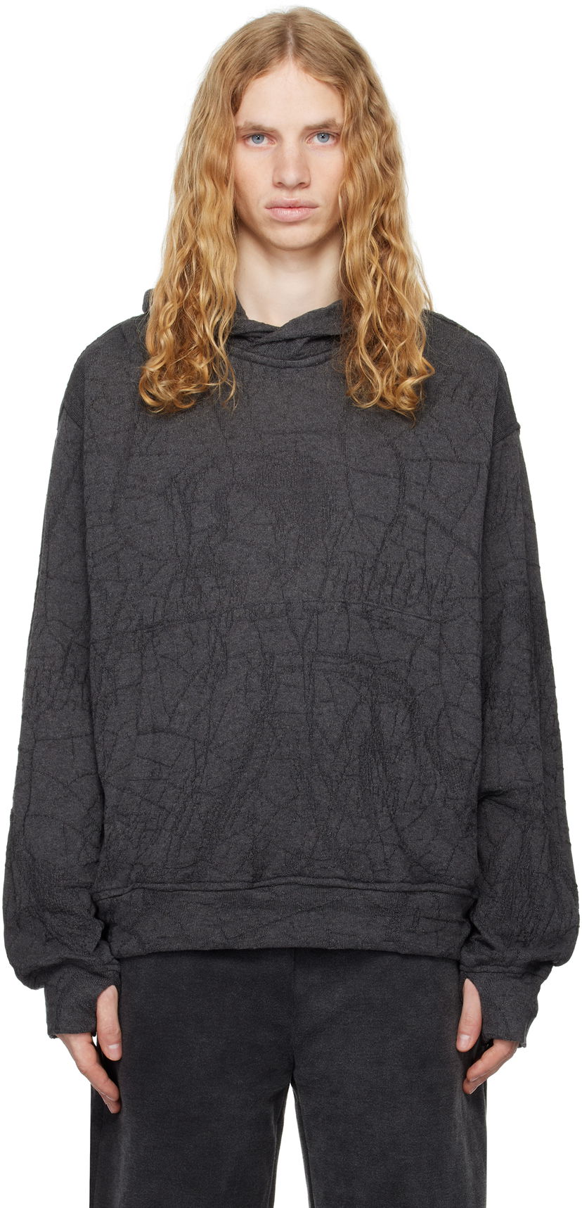 Sweatshirt Serapis Knit Hoodie Grå | FW24_KH_2