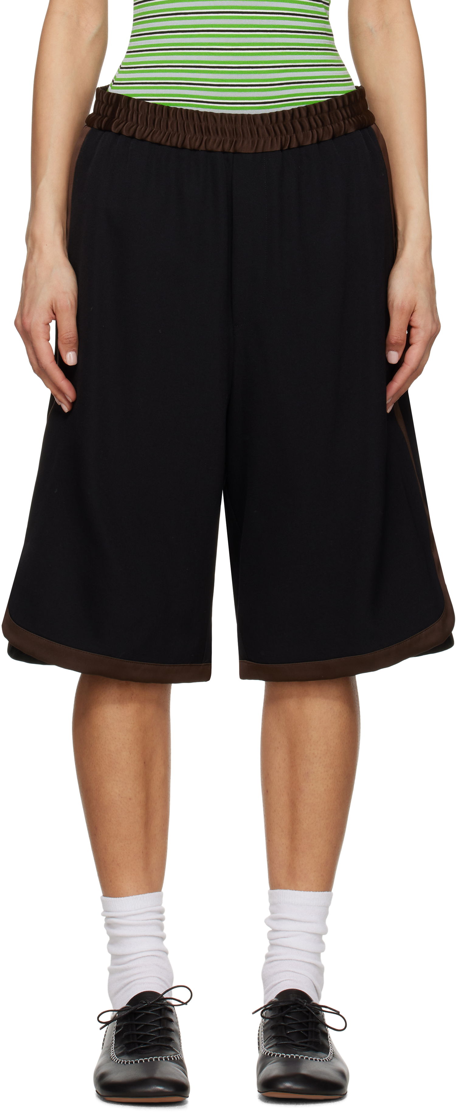 Shorts Wales Bonner Wales Bonner Ossie Shorts Sort | MS25TR20-WV03-999, 0