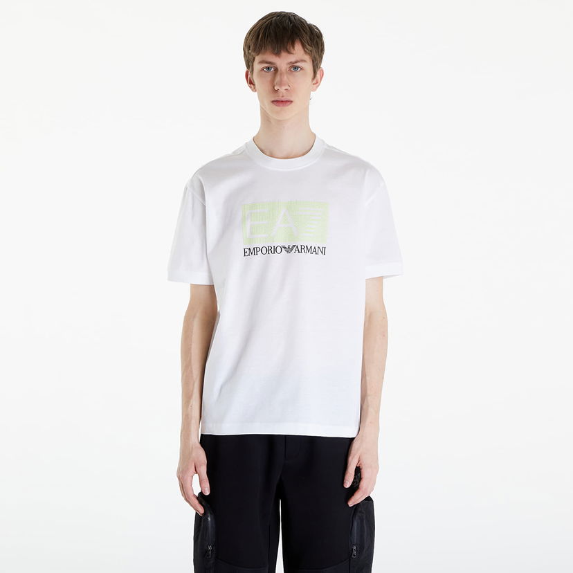 T-shirt Emporio Armani EA7 T-Shirt White Hvid | 3DPT40PJFBZ1100