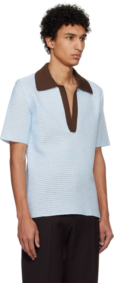 Sweater Jil Sander Jil Sander Knitted Polo Blå | J22GL0113_J15434, 1