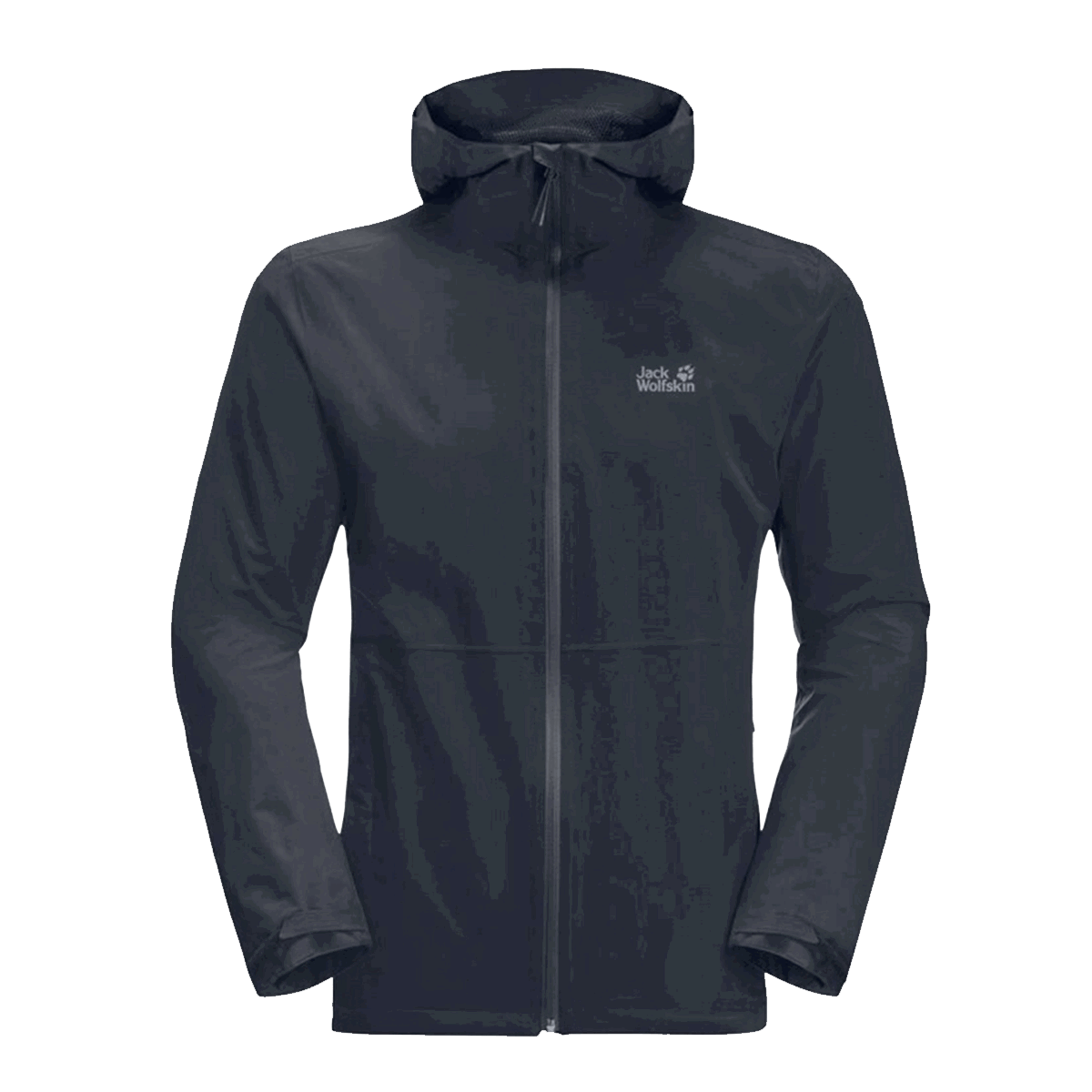 Vindjakke Jack Wolfskin PACK & GO Hooded Shell Jacket Sort | 1111503-1010, 0