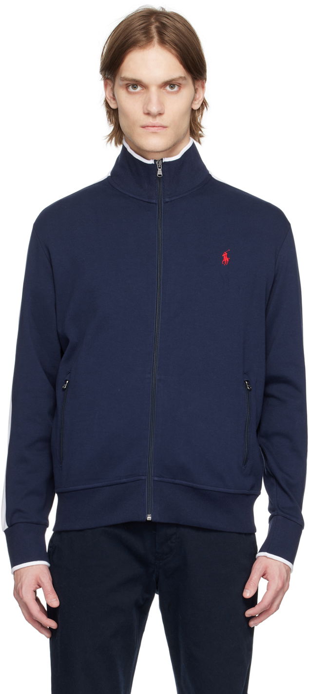 Sweatshirt Polo by Ralph Lauren Polo Ralph Lauren Embroidered Track Jacket Mørkeblå | 710743326004