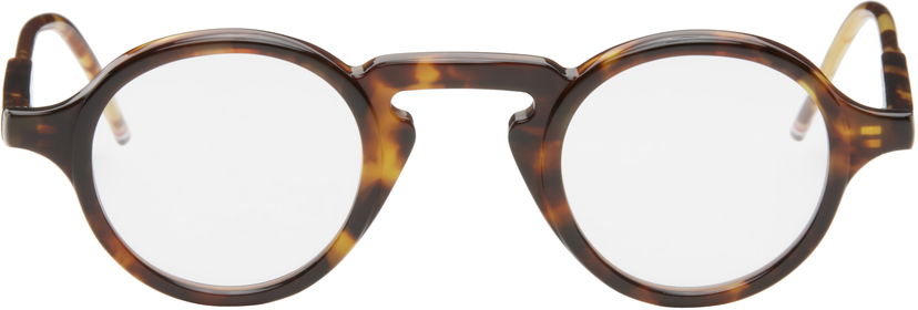 Solbriller Thom Browne Tortoise Round Acetate Glasses Brun | UEO904A-G0002
