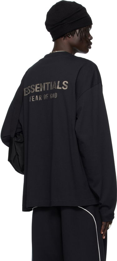 T-shirt Fear of God ESSENTIALS Classic Fit Long Sleeve T-shirt Sort | 125SP254200F, 2