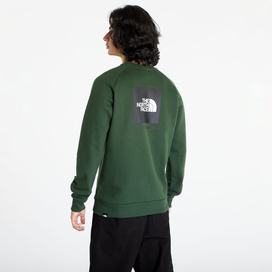 Sweatshirt The North Face Raglan Redbox Crew Pine Needle Grøn | NF0A4SZ9I0P1, 1