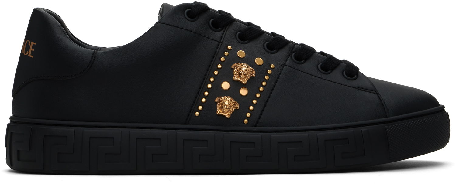Tøj Versace Versace Studded Greca Sort | 1014460_1A13065, 0