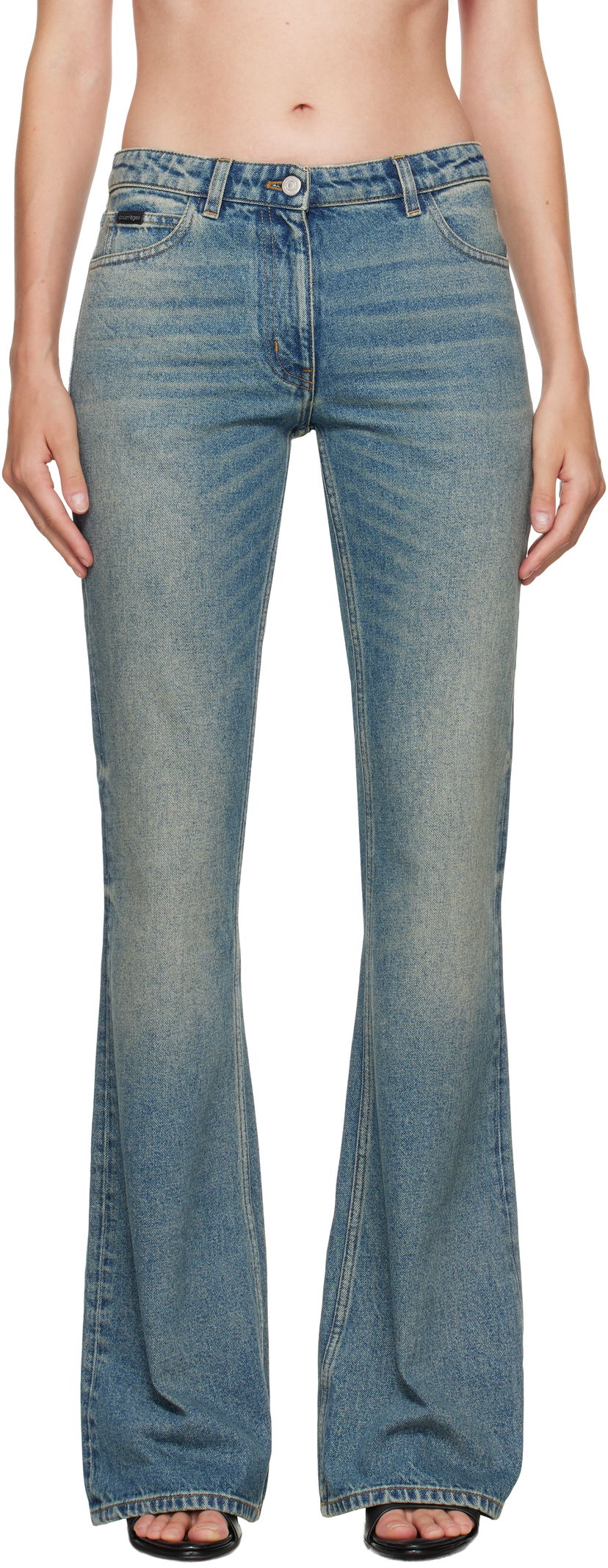 Jeans Courrèges Courrèges Bootcut Jeans Blå | VESDPA918DE0041