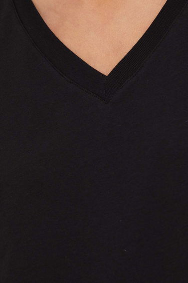 T-shirt Samsoe Samsoe Samsoe Samsoe SOLLY V-Neck T-Shirt Sort | F00012028, 3