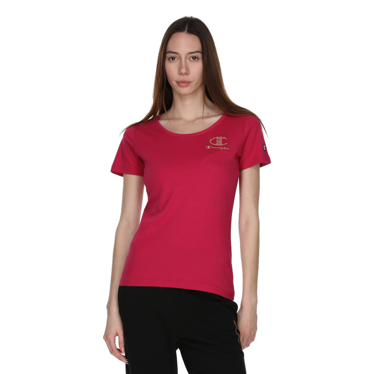 T-shirt Champion Crewneck T-Shirt Rød | 118190-PS078, 0