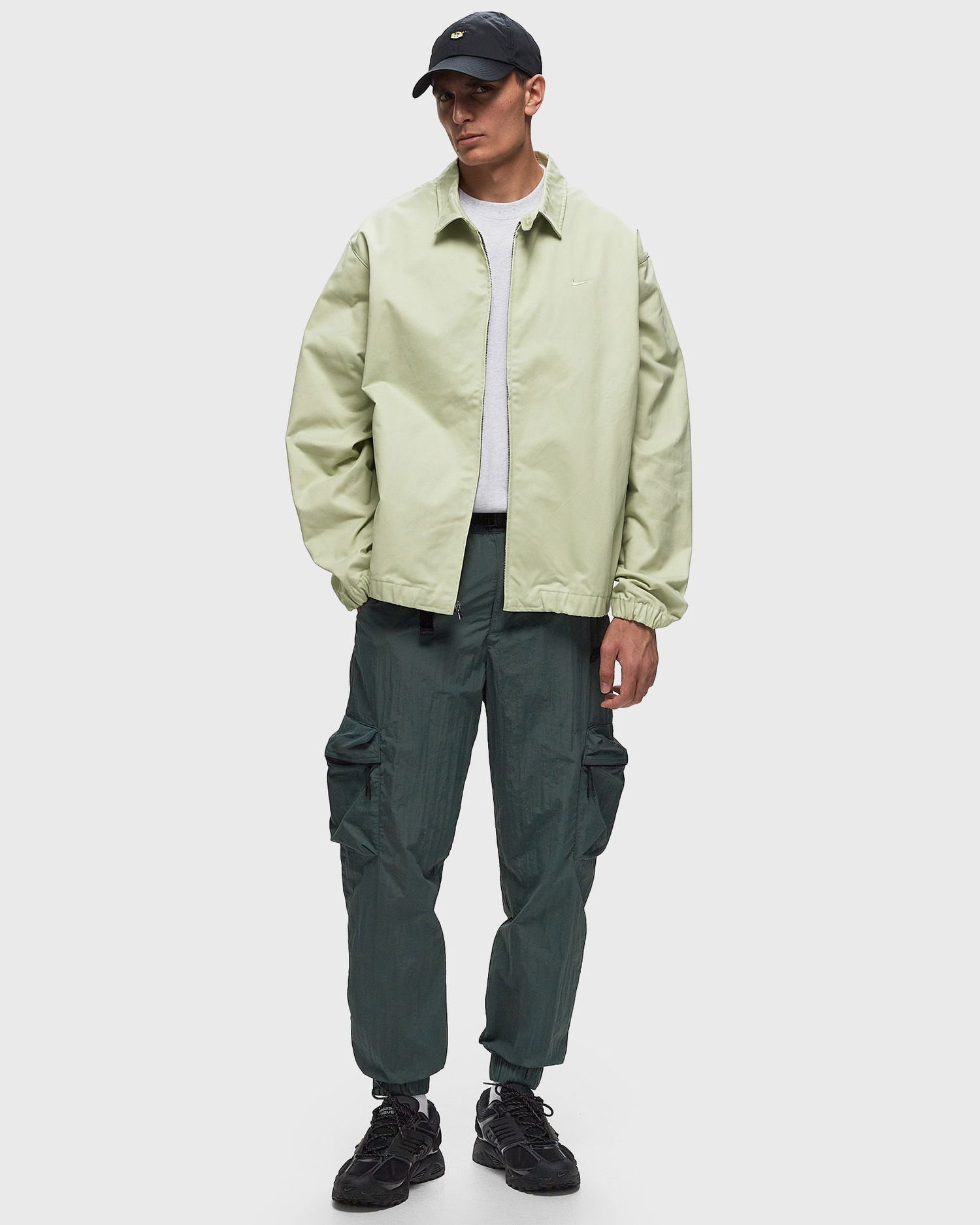 Bomberjakke Nike Life Woven Harrington Jacket Grøn | FN3230-371, 1