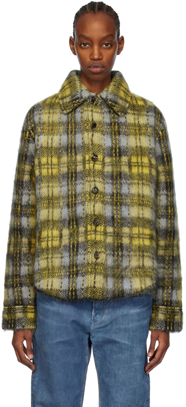 Jakke Bottega Veneta Brushed Jacket Gul | 770799 V3ML0