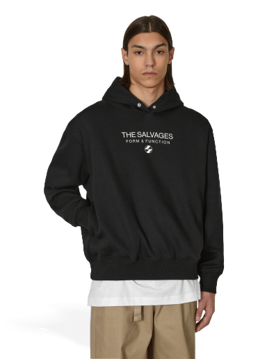 Sweatshirt The Salvages Hypnotic Snap Hooded Sweatshirt Sort | XSS230633BLK BLACK