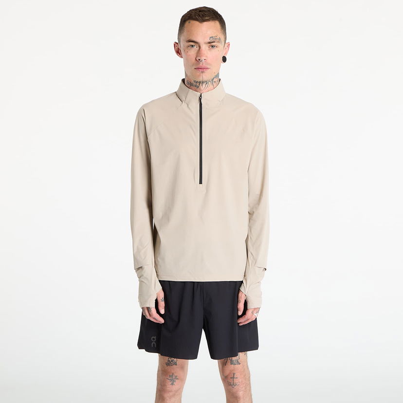 Vindjakke On Running Trail Breaker Half-Zip Running Top Beige | 1ME30150603