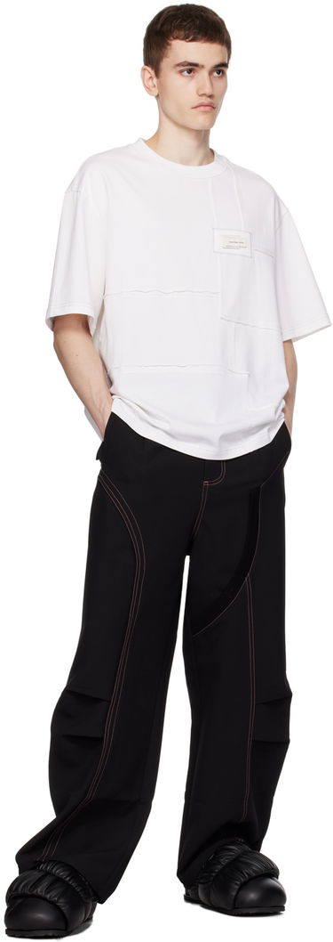 T-shirt Feng Chen Wang Feng Chen Wang Paneled T-Shirt Hvid | FMF16TS03, 3