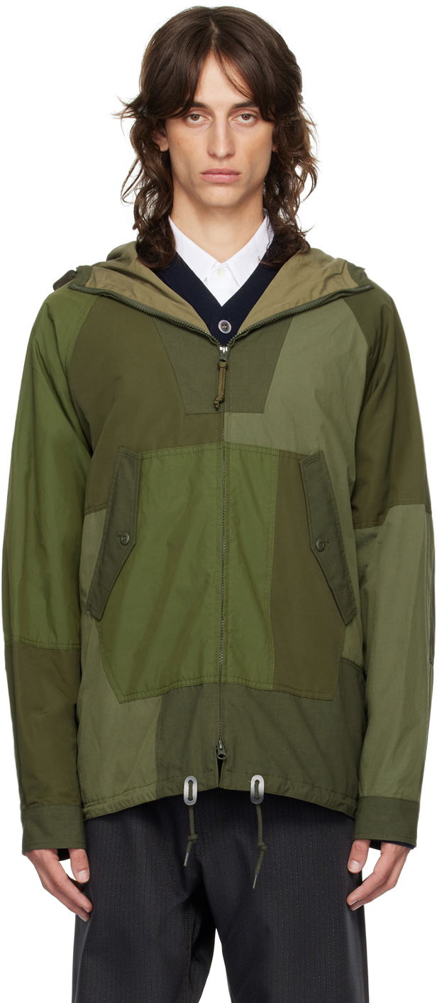 Jakke Comme des Garçons Homme Khaki Patchwork Jacket Grøn | HN-J009-051, 0